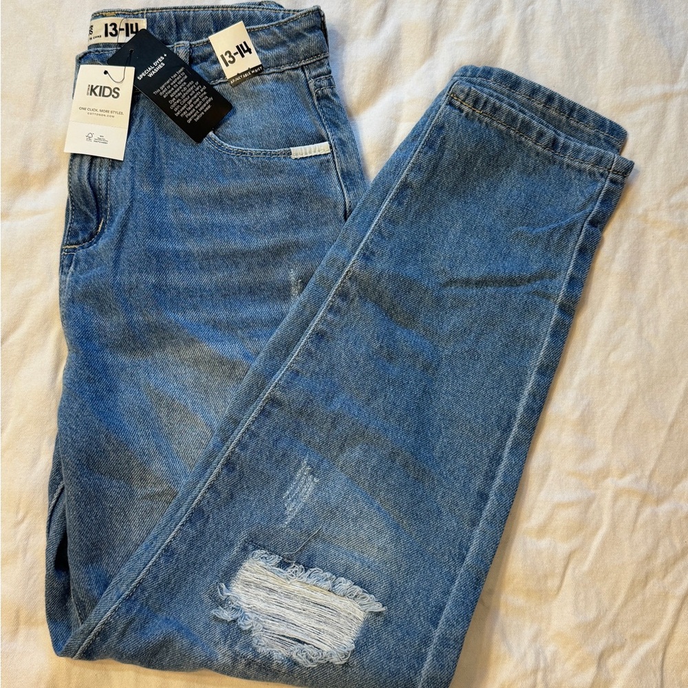 Cotton On Blue Distressed Jeans with Modern Fit